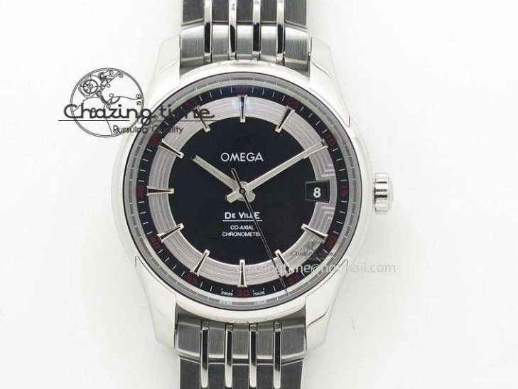 0310 FashionForward De Ville Prestige Real Power Reserve SS TW 1:1 Best Edition White Dial SS Markers On Leather Strap A 8095